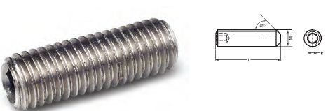ESPIGA ALLEN DIN-913 INOX A2-AISI 304 M-10X20