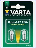 BOMBILLA KRYPTON LINTERNA 3.70V 0.30A (BLISTER 2 UNIDADES)