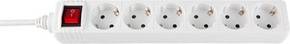 BASE MULTIENCHUFE 6 TOMAS 1.5 METROS + INTERRUPTOR (3x1.5mm²)