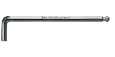 950 PKL 10x219mm LLAVE ALLEN LARGA BOLA CROMADO MATE