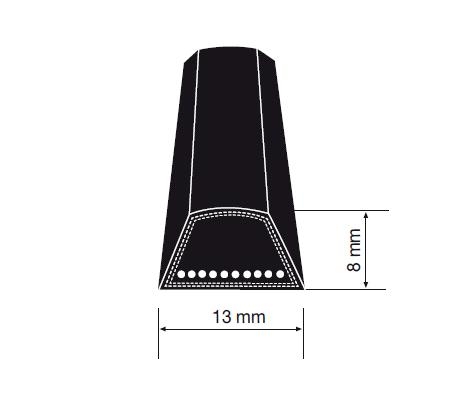 CORREA TRAPECIAL A-76 1930mm
