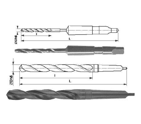 BROCA MANGO CONICO HSS DIN-345 Ø29.00mm