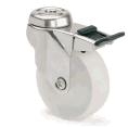 ARSA 49710 RUEDA Ø50x24mm GIRAT PAS.FREN INOX NYL.BL.B.LISO S/P.LAT