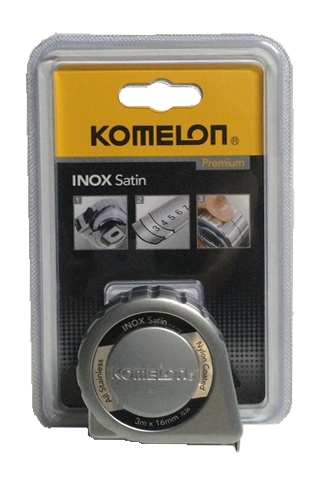 FLEXOMETRO K-25S INOX 3 METROS X 16mm