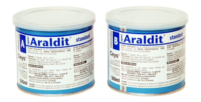 CEYS ARALDIT STANDARD INDUSTRIAL 2 BOTES= 1lt + 1lt