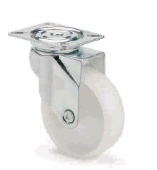 ARSA 49101 RUEDA Ø75x24mm GIRAT PLATINA NYL BLANCO B.LISO S/P.LAT