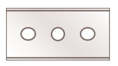 BLISTER 10u. CUCHILLA LIMPIACRISTALES Nº 64044 (44.5mmX22mmX0.2mm)