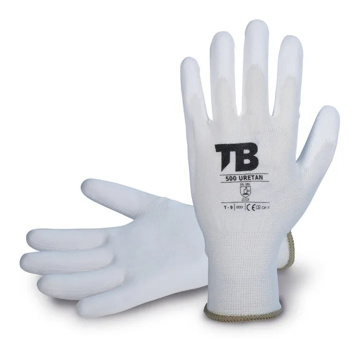 GUANTE NYLON PALMA PU BLAN. L (T-9)(500 URETAN)