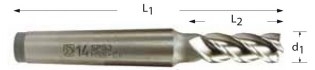 FRESA FRONTAL 4C M/CON CM3 S/C HSS SINTERIZADO Ø20x45/147mm