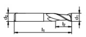 5730 Ø14mm FRESA FRONTAL 2C S/C MD INTEGRAL DIN-6527 L
