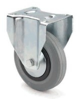 ARSA 57041 RUEDA Ø80x25mm FIJA GOMA GRIS C.R
