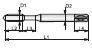 M.MAQ. PS/2 LH DIN 371 M-3 x 0,5 6H HSSE
