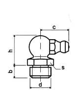 ENGRASADOR MT-508 90º INOX M6-100