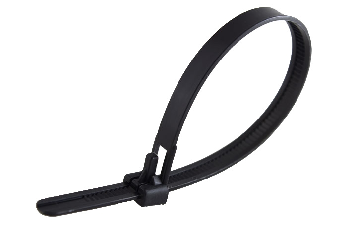 BRIDA NYLON NEGRO 7.5X360 REUTILIZABLE