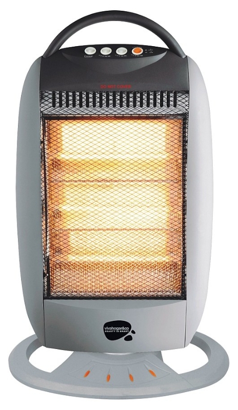 CALEFACTOR ESTUFA HALOGENO VIVAH 400W, 800W Y 1200W OSCILANTE