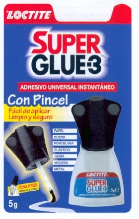 SUPER GLUE-3 5 GRAMOS PINCEL BLISTER