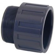 TERMINAL ROSCA MACHO PVC GRIS 90x3