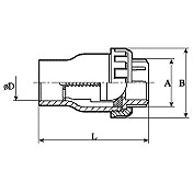 VALVULA PVC CH RETENCION VITON 20
