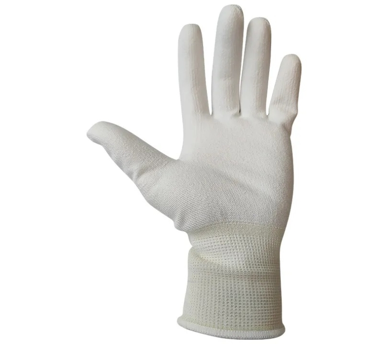 GUANTE NYLON BLANCO PALMA PU S/7 (PU2000)