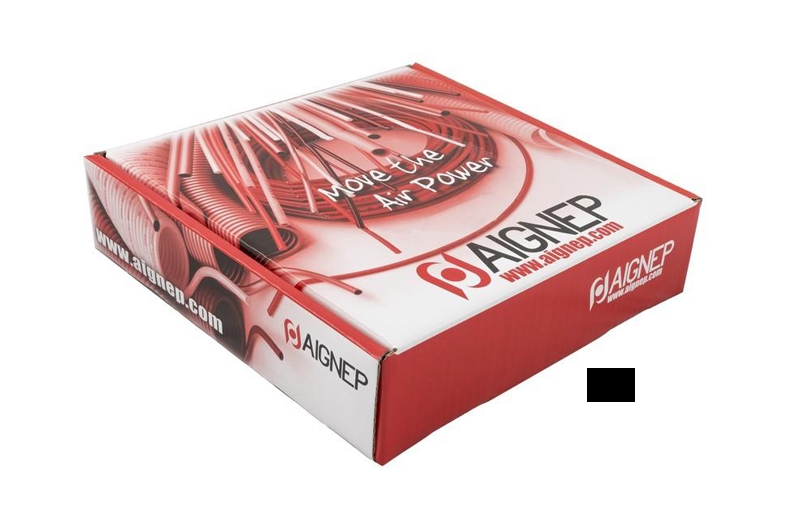 CAJA 25MT TUBO POLIUR.98S 6x8 NEGRO