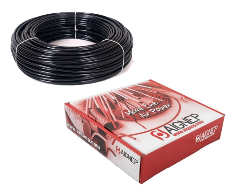 CAJA 25MT TUBO POLIAMIDA PA 12 6x8 NEGRO