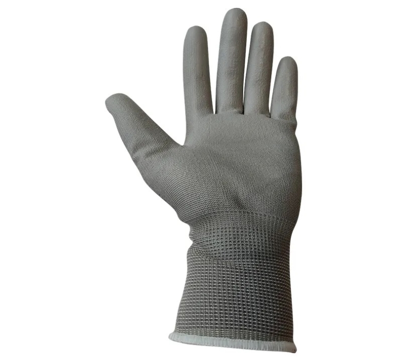 GUANTE NYLON GRIS PALMA PU S/7 (PU2000G)