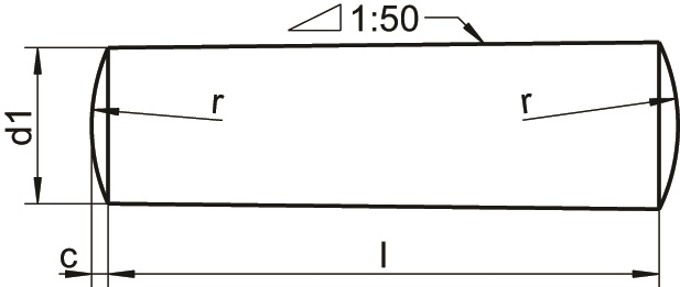 PASADOR CILINDRICO DIN-7 INOX Ø8X20mm