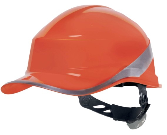 CASCO SEGURIDAD BASEBALL NARANJA FLUOR C/REFLECT.