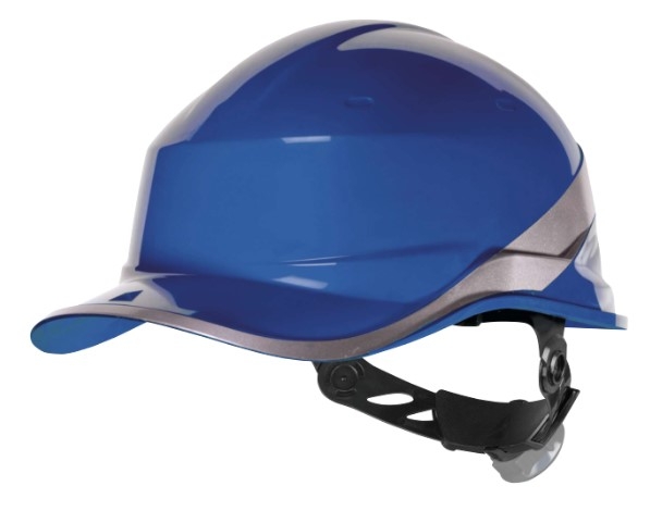 CASCO SEGURIDAD BASEBALL AZUL FLUOR C/REFLECT.