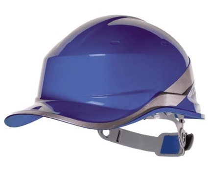 CASCO SEGURIDAD BASEBALL AZUL FLUOR C/REFLECT.