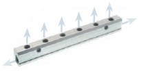 REGLETA SIMPLE E1/4-1/8 3 AGUJEROS (6047 1/4 1/8 3)