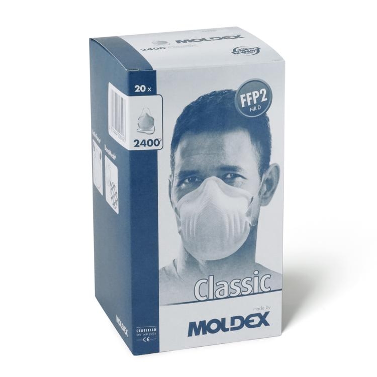 MOLDEX  CAJA 20 UDES MASCARILLA DESECHABLE 2400 FFP2 S/VALVULA*