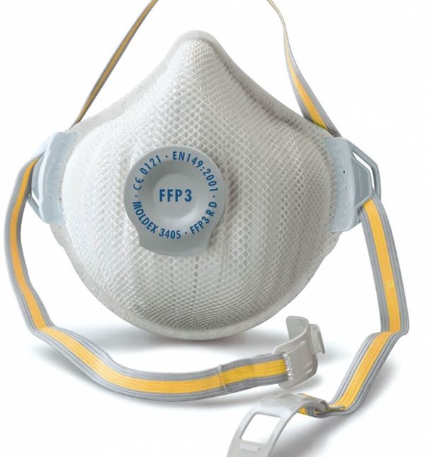 MOLDEX CAJA 5 UDES MASCARILLA DESECHABLE 3405 FFP3 C/VALVULA*