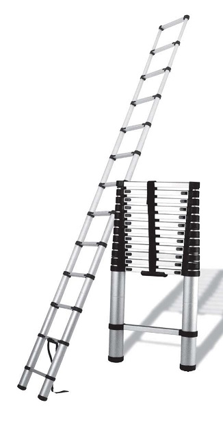 ESCALERA TELESCOPICA 1 TRAMO 2.63MT (84X49X9cm)