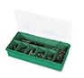 ORGANIZADOR PP VERDE 25x5.4x14cm 7 COMPARTIMENTOS