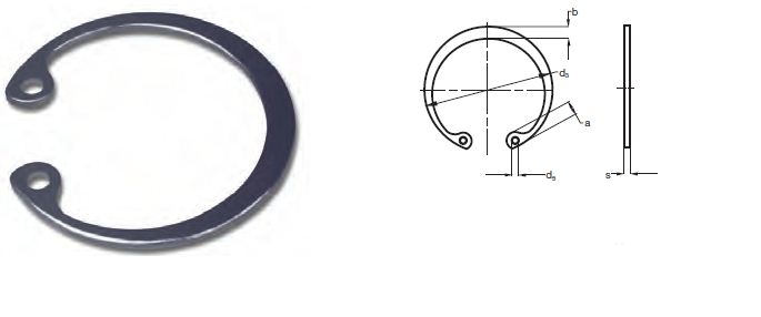 ANILLO ELASTICO SEEGER DIN-472-I INOX A-420 Ø13mm