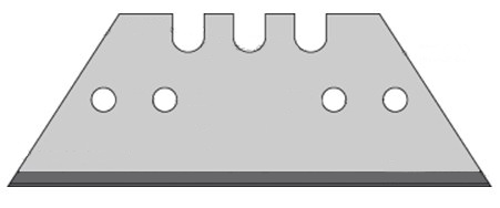 CUCHILLA TRAPEZOIDAL 18.7 x 52mm C/AGUJERO RECUBRIMIENTO TITANIO