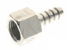ESPIGA HEMBRA LATON CROMADO 3050 Ø7mm 1/8"