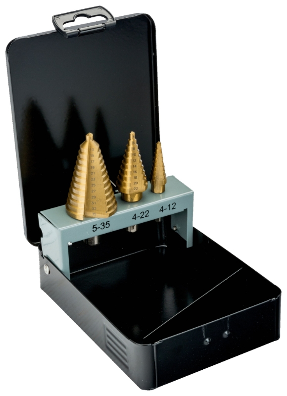 JUEGO BROCAS ESCALONADAS 4-30mm HSS (228-SET-SD)