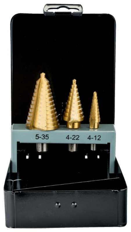 JUEGO BROCAS ESCALONADAS 4-30mm HSS (228-SET-SD)