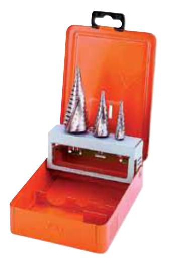 JUEGO BROCAS ESCALONADAS 4-30mm HSS (228-SET-SD)