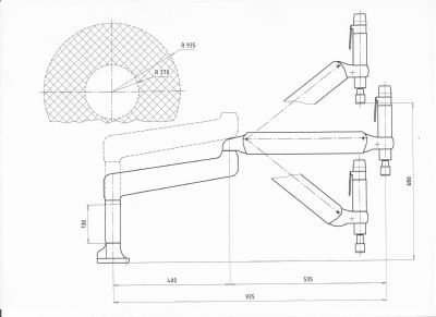 ROSCADORA NEUMATICA BRAZO ORIENTABLEM-2/M-14 MOD.200 C-13