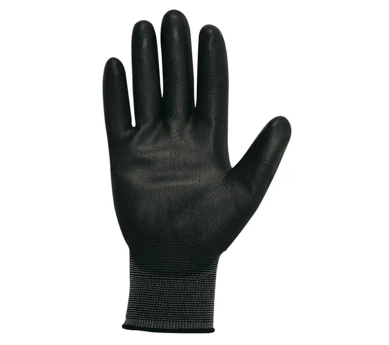 GUANTE NYLON PALMA POLIUR.NEGRO XS (T-6) PU-1400