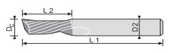 FRESA COPIADORA 1CORTE MD IZQUIERDA Ø5x50mm