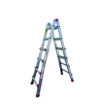 ESCALERA MULTIUSO ALUMINIO 4+4 PELDAÑOS