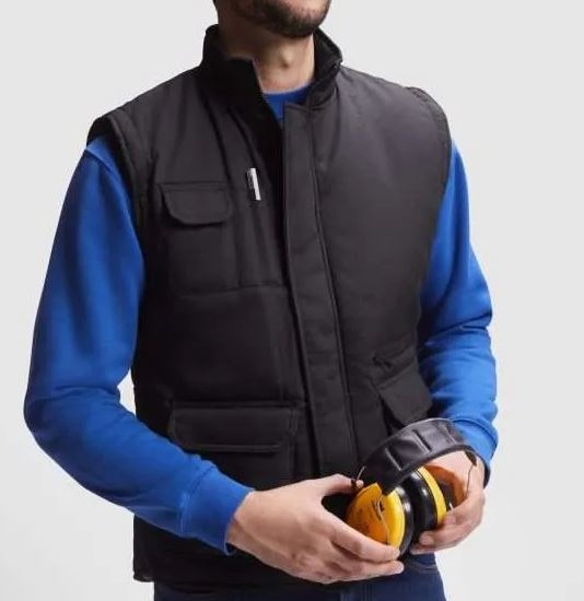 CHALECO NEGRO C/BOLS.T-3XL (ALMANZOR)