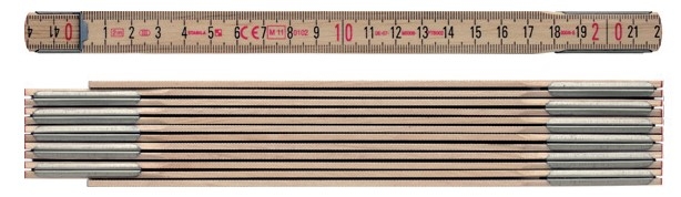 607N-S METRO PLEGABLE MADERA 2MT COLOR NATURAL
