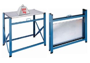 HECO 120.10.5 BANCO PLEGABLE GALVANIZADO 970x510x30mm