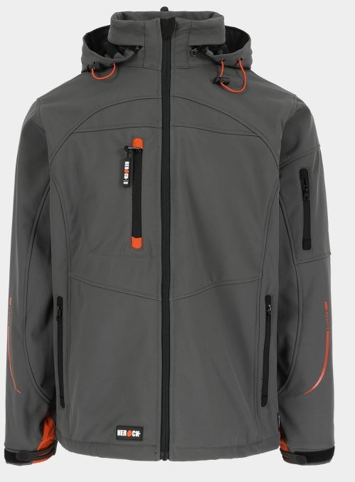 CHAQUETA SOFTSHELL GRIS T-M (POSEIDON)