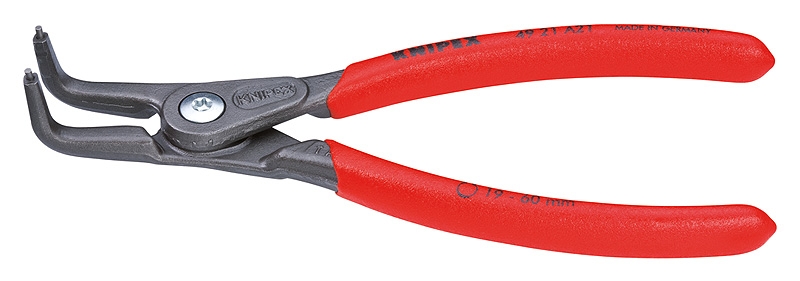49 21 A21 ALICATE SEEGER EXTERIORES CURVO 165mm Ø19-60mm